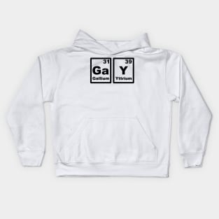 The gay periodic table Kids Hoodie